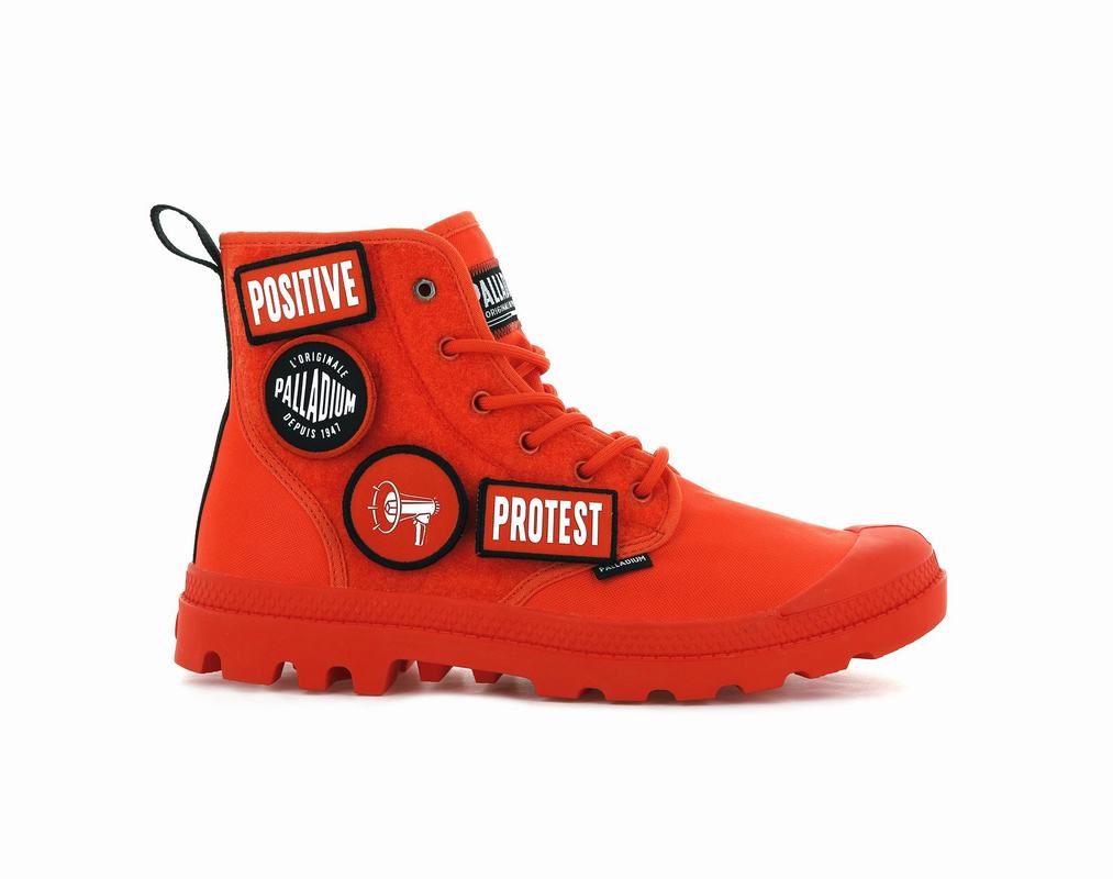 Botas Palladium Pampa Hi Change Hombre - Naranjas ||TZSP-72541||